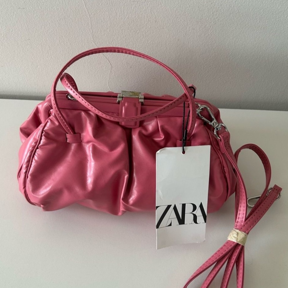 Zara Pink Top Handle Bag - NEW WITH TAGS. NO STRAP INCLUDED.